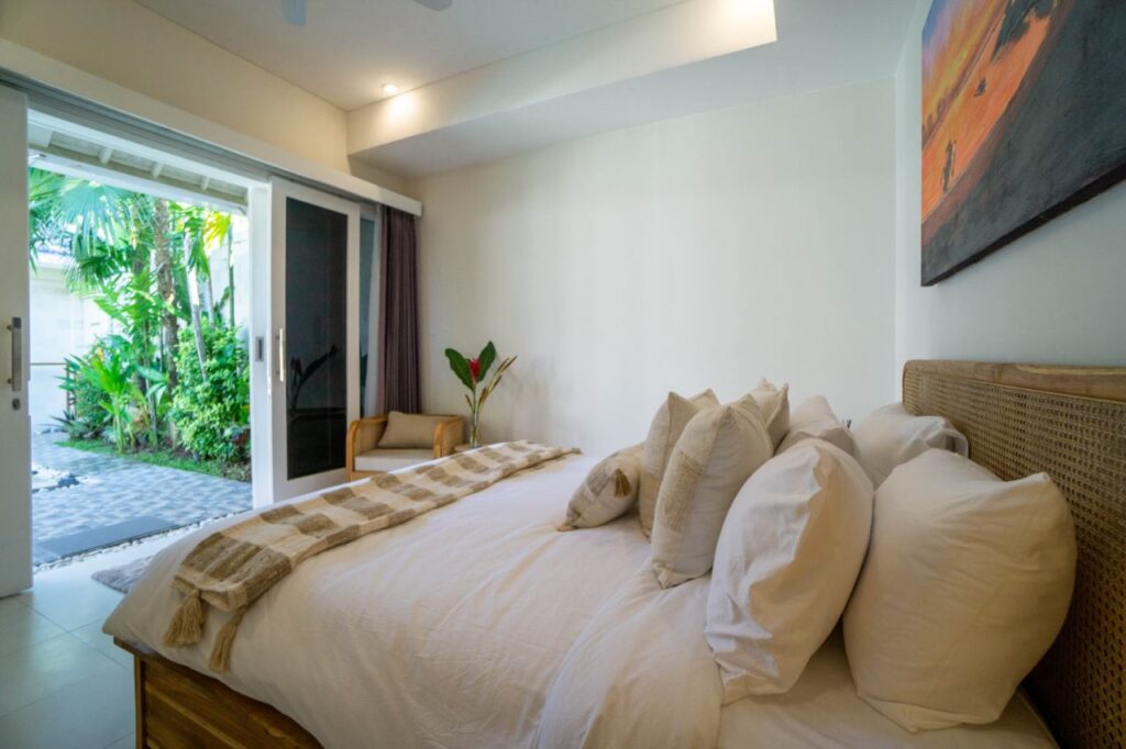 Sanur villa with private pool terrace view