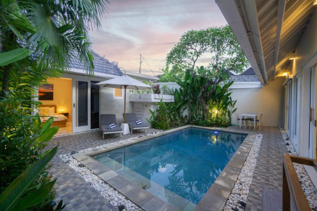 Sanur villa with private pool en-suite bathroom