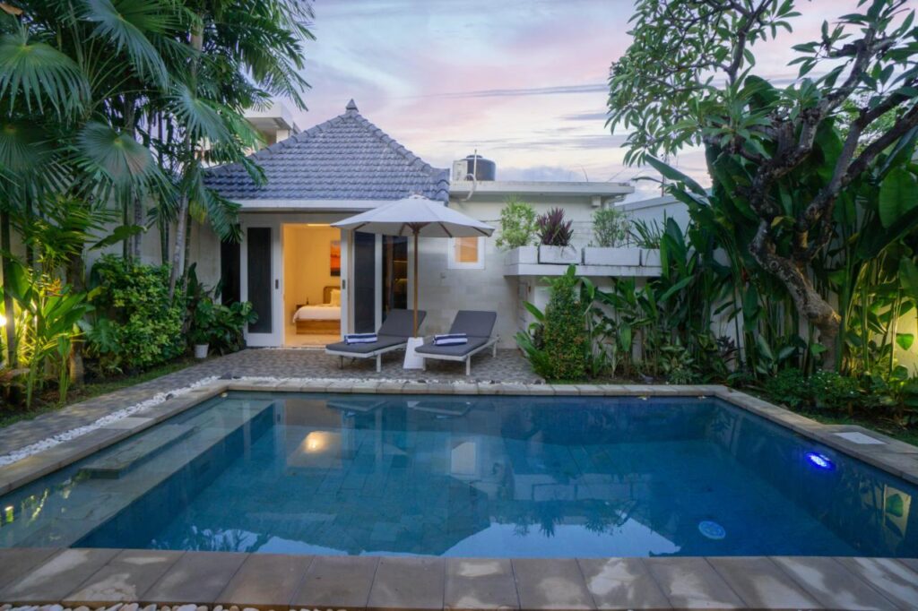 Sanur villa with private pool and tropical garden