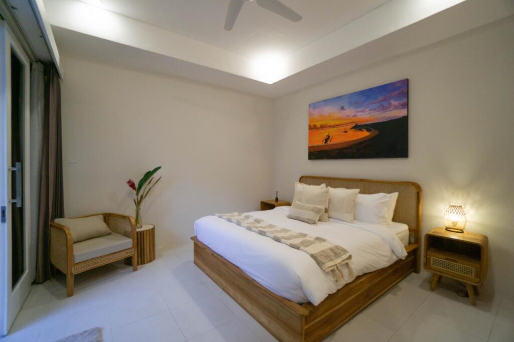 Sanur villa with private pool terrace view