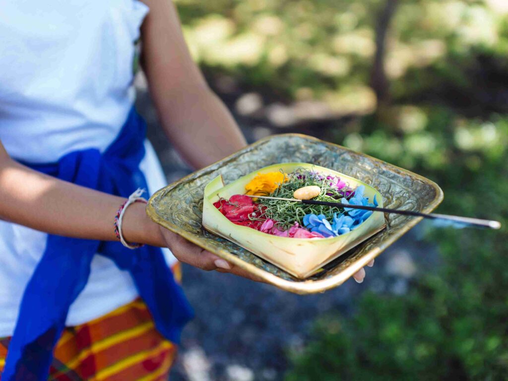 living next to a temple Bali ceremony